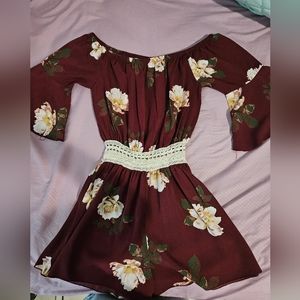 Flowy mid sleeve Romper, Size S